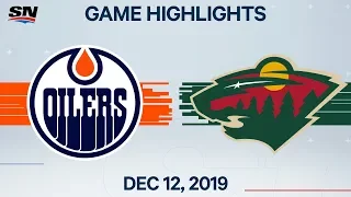 NHL Highlights | Oilers vs Wild – Dec. 12, 2019