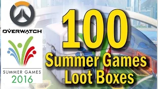 Opening 100 Overwatch Summer Games Loot Boxes !