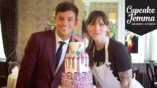 Behind The Scenes Making Tom Daley's Wedding Cake! | Cupcake Jemma