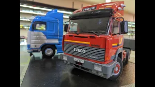 1:18 Diecast Review Unboxing Scania/Saab Streamline & Iveco TurboStar Cab Over Trucks by Road Kings