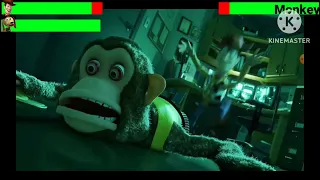 Toy Story 3 (2010) Woody And Slinky vs Monkey with healthbars