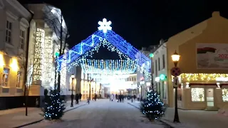 Предновогодний Гродно. Вечерняя иллюминация,ёлки - все это я покажу вам в этом видео.Присоединяйтесь