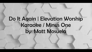 Do It Again | Karaoke / Minus One | Elevation Worship