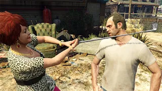 Mrs Philips  Kills Trevor - GTA 5