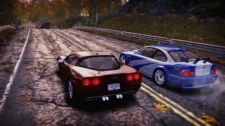 NFS Most Wanted - STOCK Chevrolet Corvette C6 vs. Razor