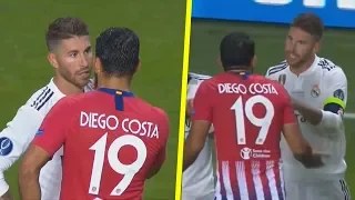 Sergio Ramos vs Diego Costa - All Fights & Crazy Moments HD