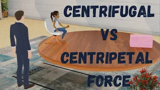 Centripetal vs Centrifugal Force with 3D animation