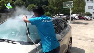 1 person cleaned 1 car  in few minutes--GoClean Steamer 6.0 ((diesel)