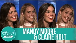 Mandy Moore and Claire Holt Funny REACT Interview | 47 Meters Down