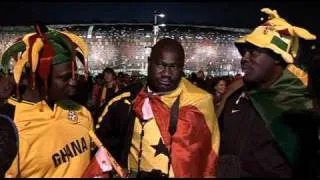 World Cup 2010 - BBC World News : Ghana fans react after Uruguay defeat