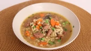 Beef & Barley Soup Recipe - Laura Vitale - Laura in the Kitchen Episode 523