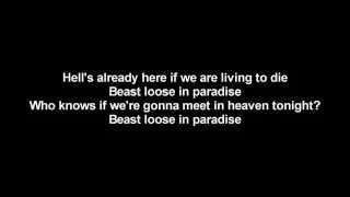 Lordi - Beast Loose In Paradise | Lyrics on screen | HD