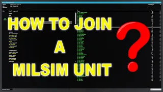 ARMA 3: HOW TO FIND & JOIN A MILSIM UNIT 2020