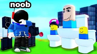 a NOOB Plays Toilet Tower Defense in Roblox!!