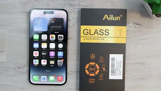 iPhone 14 Pro Max | Ailun Glass Screen Protector Installation.