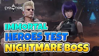 Immortal Motoko & Batou Hero Showdown: Nightmare Boss Test | Eternal Evolution