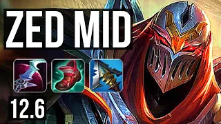 ZED vs EKKO (MID) | 7/0/2, 1000+ games, 1.5M mastery, Godlike | EUW Diamond | 12.6