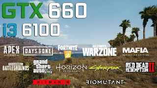 GTX 660 - i3 6100 in 2021 - Test in 12 Games