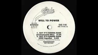 Will To Power - Say It's Gonna Rain (Instrumental Mix)