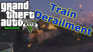 Train Engineer derailment | Grand Theft Auto V (PC Mods)