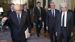 Al Quirinale Napolitano riceve i dieci consulenti