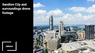 Sandton City and surroundings drone footage