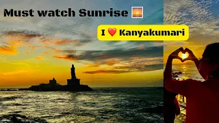 Sunrise experience at Kanyakumari | Vivekananda Rock | Triveni Sangam | Annai resort , #kanyakumari