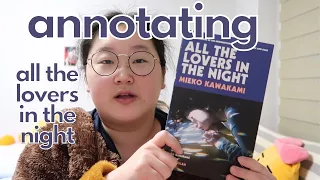 annotating all the lovers in the night  for a friend! ✨🌃 reading vlog