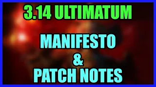 [PoE 3.14] Patch Notes & Manifesto INSANE BUFFS AND NERFS