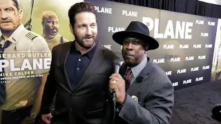 Gerard Butler & June Archer Have Too Much Fun On The Red Carpet For Screening Of New Movie "Plane"