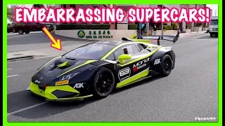 HOW TO EMBARRASS SUPERCAR OWNERS? BRING A GT3 RACE CAR! DDE GR Supra, Bugatti Veryron, Aventador SVJ