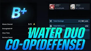 [Guardian Tales] Lullehツ - CO-OP(Defense) #6 | DUO Water [B+] Diamond | Lifeguard Yuze & Garam!