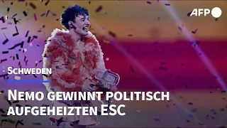 Schweizer Nemo gewinnt politisch aufgeheizten ESC in Malmö | AFP