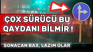 Sürücülər DİQQƏT! Bu Qaydanı AZ ADAM BİLİR | Yol Hərəkəti Qaydaları