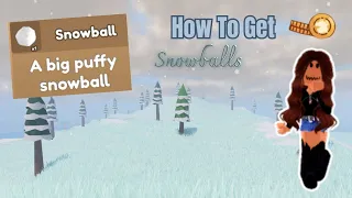 How To Get *Snowballs* 2 Types Of Ways! |Wild Horse Islands Roblox