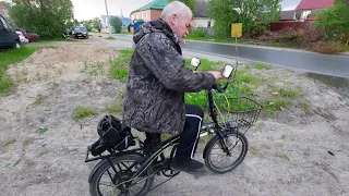 Мотокоса + велосипед= мопед