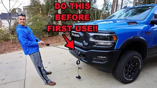 Easiest way to pre tension your new synthetic winch line
