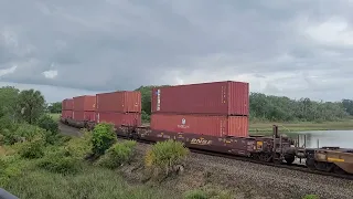 FEC 204 at St. Augustine, Florida with GP40-2 Pair