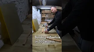 Building a Beehive in 30 Seconds 🐝 #shorts #bee #beehive