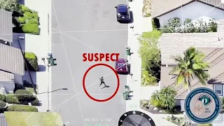 Irvine police use drone to track down suspect