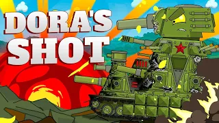 Dora's shot at KV-44M - Cartoons about tanks