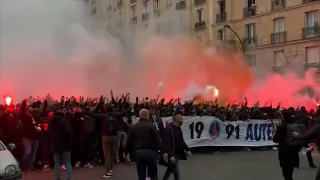 PSG fans outside the stadium | PSG vs Nantes