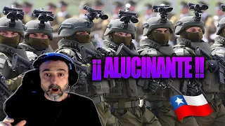 Español reacciona a ** PARADA MILITAR de CHILE 2019 **