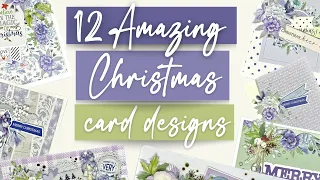 EASY CHRISTMAS CARD MAKING DESIGNS TUTORIAL | 12 BEAUTIFUL NON-TRADITIONAL CHRISTMAS CARDS TO LOVE