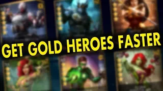 Injustice 2 Mobile. How to Get Gold Characters FAST AND EASY. Tips and Tricks.