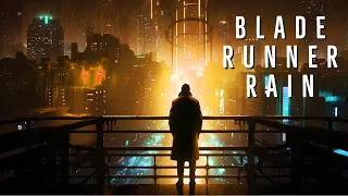 Immerse in Rain and Thunder Sounds of Cyber City - Blade Runner Ambient - 1 Hour