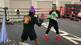 Shakur Stevenson & Mannie Doing Pad Work! (2023) Las Vegas