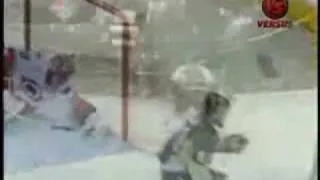 Miroslav Satan Breakaway Goal vs Hurricanes- ECF G1 - 2009 NHL Playoffs