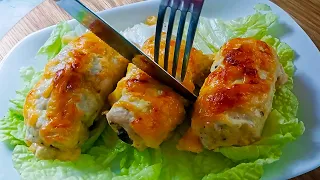 I have never eaten such a delicious chicken. Delicate chicken breast rolls.