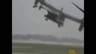 Military helicopter V 22 OSPREY Tilt rotor Aircraft  Crash During Testing